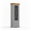 Vitrína MARONE Elite Grey 01 z masívneho dreva