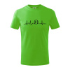 EKG baseball loptička - Tričko detské bavlnené - 134 cm/8 rokov ( Apple Green )