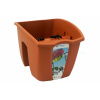 Nohel garden Truhlík CROWN na zábradlí plastový terakota 24x28cm