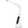 Rebel KOM1009-1 Stolná LED lampa s meteo stanicou biela