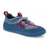 Barefoot tenisky Affenzahn - Baby Knit Walker Turtle vegan modré