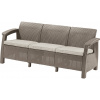 KETER Záhradná pohovka Allibert Corfu Love Seat MAX - 182 x 70 x 79 cm - cappuccino / béžová