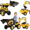 FALK Šlapací traktor Komatsu s bagrovou lžící a přívěsem 2-5 let