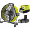 Ventilátor - Ryobi R18F5 Akumulátorový FAN 18 V + 2 Ah (Ventilátor - Ryobi R18F5 Akumulátorový FAN 18 V + 2 Ah)