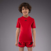 DĚTSKÝ rashguard Venum Contender Kids - krátké rukávy - červený Cherry Red Velikost: 8 years
