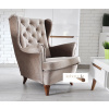 Kreslo Velvet Brown