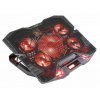 EVOLVEO Ania 5R, chladicí podstavec pro notebook, červené podsvícení ANIA5R