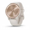 Garmin vívomove® Trend, Nerezová luneta Peach Gold, pouzdro Ivory, silikonový řemínek 010-02665-01