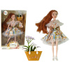 Lean Toys Bábika Emily v šatách s doplnkami