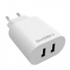 Nabíjačka do siete GoGEN ACH 206, 2x USB-A, 24W (ACH206W) biela