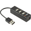 USB Hub YENKEE YHB 4001BK čierny (YHB4001BK)