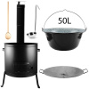 Perfect Home Pael-Set-69 Kotlíková súprava 50L, 6ks – kotlina/dymovod/kotlík/varecha/naberačka/platňa