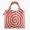Skladacia nákupná taška LOQI LOUISE BOURGEOIS Spirals Red