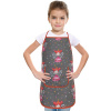 Bellatex Dětská zástěrka Víla šedá, růžová rozměr 37 x 47 cm, pro děti ve věku 3 - 5 let