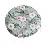 Bellatex Sedák Adéla prošívaný kulatý průměr 40 cm Růže Růžová,Šedá,Zelená