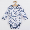 Nicol Dojčenské bavlnené body s dlhým rukávom Nicol Dolphin - 74