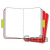 Moleskine - sada 3 malých čistých notesov (červená väzba) - Moleskine