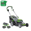 LUX-TOOLS 1 PowerSystem Aku kosačka na trávu A-RM-2x20/46 Set