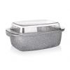 Banquet Pekáč s nepriľnavým povrchom Granite 32,5x21x11cm 5,7 l pokrievka