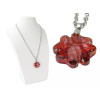 CITY STORM Prívesok štvorlístok Clover Made With Swarovski s retiazkou - Crystal Red Magma + pri tomto produkte si môžete zvoliť dĺžku retiazky