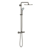 Grohe Euphoria - Sprchový systém 310 s termostatickou batériou na omietku, kefovaný tmavý grafit 26075AL0