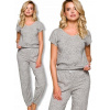 Domáce oblečenie - dámske pyžamo - Jula L Šedá