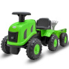 Detské odrážadlo traktor s vlečkou a náradim Baby Mix Benny zelené