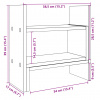 vidaXL Organizér na stôl, biely 38,5x17x39 cm, kompozitné drevo - Biela - 144422-90410