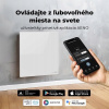 Elektrický sklenený ohrievač Infračervený Konvektorový 500W Biely