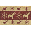 Koberček pred dvere - VERDEMAX - vzor Christmas - kokosové vlákno - 45 x 75 cm