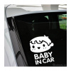 Nálepky na stenu/auto - Baby in car chlapček Farba: zelená 063