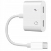 Adaptér Co2 USB-C - USB-C biely