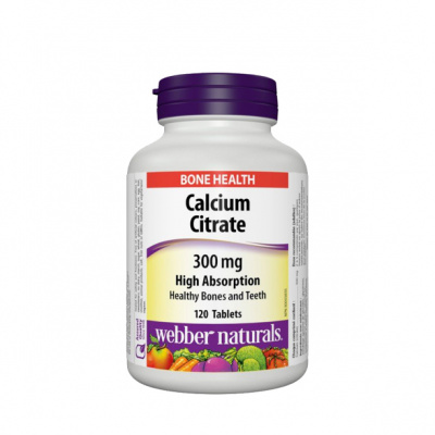 Webber Naturals Vápnik citrát 300 mg 120 tabliet