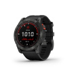 Garmin fenix 7X Solar,Gray/ Black Silicone Band 010-02541-01