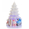 Sviečka Xmas with gifts dióda 95x150 mm biely