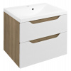 Sapho WAVE umývadlová skrinka 60x65x47,8cm, biela/dub cuneo, WA060-3025