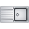 FRANKE Bell BCX 211-86/7 nerezový drez s odkvapávacou plochou, pravý, horná montáž/do roviny, 860 x 480 mm, 127.0738.578