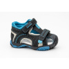 Protetika - Detské chlapčenské sandálky LORENZO BLACK Veľkosť: 24, Veľkosť od päty k špičke v cm: 15,5