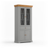 Vitrína MARONE Elite Grey 02 z masívneho dreva