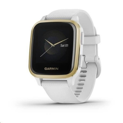 Garmin GPS sportovní hodinky Venu Sq, LightGold/White Band 010-02427-11