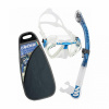 Set Cressi maska Penta + šnorchl Alpha Ultra Dry - transparent/modrá