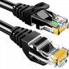 Patchcord Lamex U/UTP 6 RJ45 / RJ45 10 m čierny