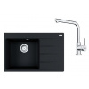 Franke Sety - Kuchynský set G251O, fragranitový drez CNG 611-78 TL/2 a batéria FS 3230.031, ónyx/chróm 114.0700.689