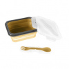 Zopa Desiatový box s príborom malý Mustard Yellow 8595114461264