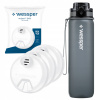 Filtračná fľaša Wessper ActiveMax Tritan 0,5 l strieborná/sivá