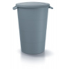 Prosperplast Plastová nádoba s úchyty SMOOTH 120 l - barva: světle šedá