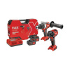 Aku set FLEX PD 2G 18.0-EC FS55 2-rýchlostná aku-vŕtačka s príklepom + ID 1/4