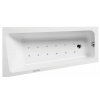 Santech VIKY asymetrická masážna vaňa 150x80 cm,relaxa 300+chromoterapia Zadarmo,Ľavá R300VIK150L