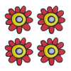 Bellatex Podtácek sada 4 ks Červená 1100/052 10x10 cm - 4ks