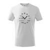 Matematické hodiny - Tričko detské bavlnené - 104-110cm / 3-4 roky ( Biela )